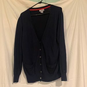 JCP deep navy blue cardigan